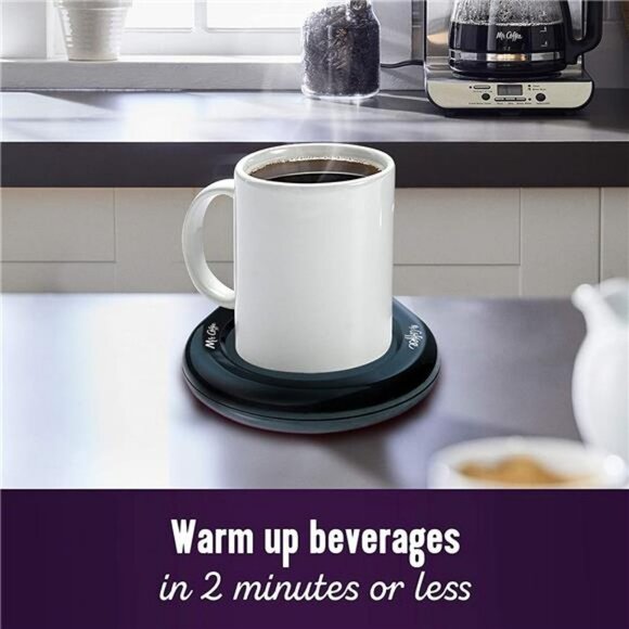 Mr. Coffee Mug Warmer for Coffee and Tea, Portable Cup Warmer, Black - Picture 4 of 4